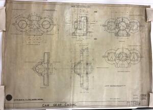 Engineering Drawing: Bamford and Martin Ltd, Cam Gear Casing, 1922