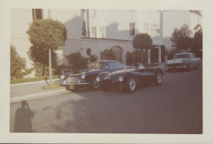 Photograph of a DB4 GT and DB3/5