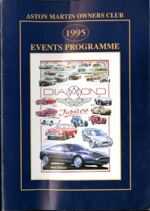 Programme of events for the Aston Martin Owners Club Diamond Jubilee, 1935-1995