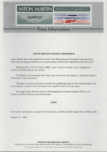AML/Protech press release August 1989