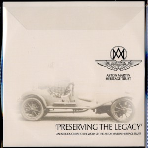CD-ROM: Aston Martin Heritage Trust promotional film 'Preserving the Legacy', 2013.