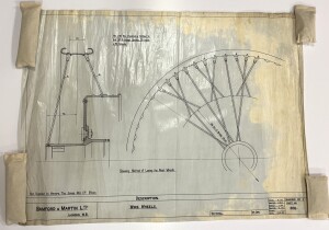 Engineering Drawing: Bamford and Martin Ltd, Wire Wheels, 1920