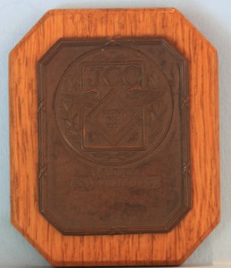 Plaque from the 1932 JCC 1000 Mile Race, Awarded to Mort Morris-Goodall