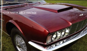 A photo book on a restored Aston Martin DBS 6 cylinder Vantage version, registered as BAB 5.
