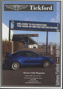Tickford Owners Club Magazine, February 2015, Volume 17, Issue 4