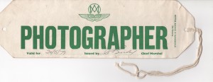 Photographer Arm Badge for FIA Championship Historic Car Races, Brands Hatch on 20th May 1979