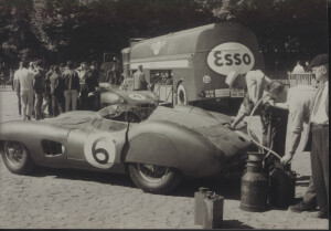 Photograph of DBR1/4 and DBR1/3 at Le Mans 1959