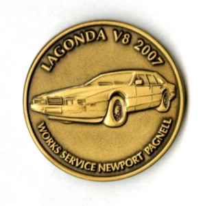 Commemorative medal - Lagonda V8 2007