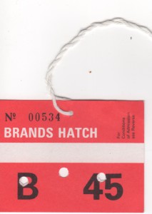 Admission Ticket for FIA Historic Car Race Championships, Brands Hatch on 5th May 1985