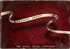 Book: 'Exempli Gratia.The David Brown Companies' promotional publication