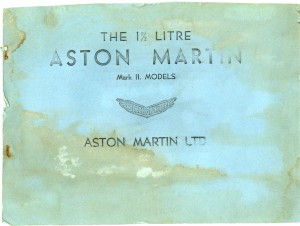Sales Brochure for the 1 1/2 Litre Aston Martin Mark II Models