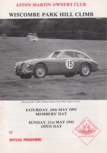 Race Programme for Wiscombe Park Hill Climb on 20th & 21st May 1995