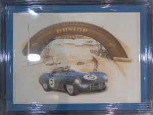 Framed print of "Aston Martin DBR1 - 1959" by François Bruere