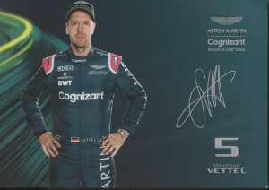 Aston Martin Cognizant Formula One Team flyer - Sebastian Vettel