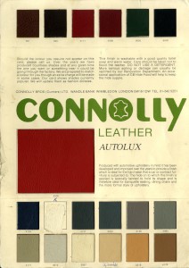 Connolly Leather sample leaflet