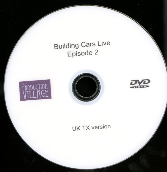 image DVD: Episode two of the UK television show 'Building Cars Live' with James May