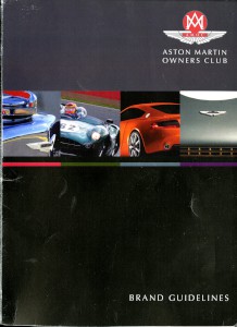 Aston Martin Owners Club, Brand Guidelines document, Version 1. 2011