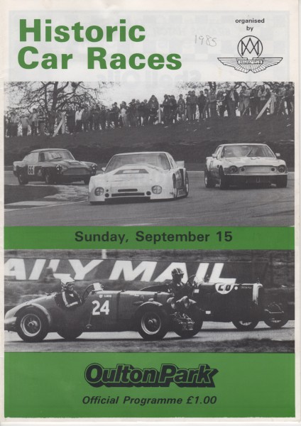 image Race Programme Cover showing the Ulster LM18 and Green Pea