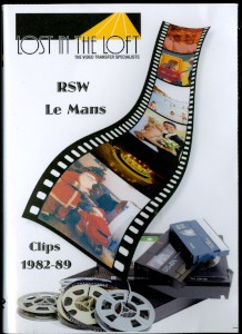 DVD with compilation of Richard S. Williams' Le Mans races, 1982-1989.