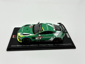 1:43 Scale Model of an Aston Martin Vantage AMR GT4, 24hr Nürburgring 2023
