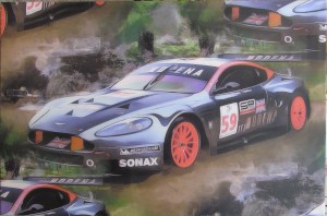 Unframed stetched canvas print of DBR9/101 Team Modena