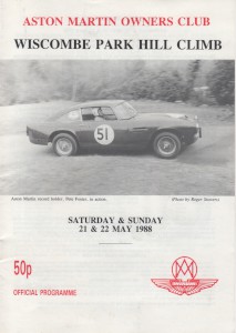 Race Programme for the Wiscombe Park Hill Climb on 21st & 22 May 1988