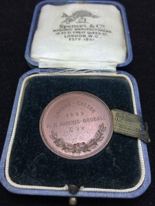 Boxed medal for the 1933 M.C.C. London to Exeter Rally, Awarded to Mort Morris-Goodall
