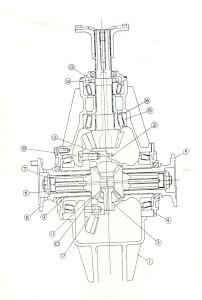 Diagram of a Bevel Link from an Aston Martin DB3S
