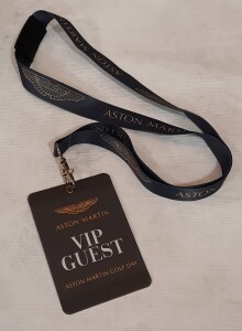 Aston Martin 'VIP Guest' lanyard