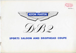 Sales Brochure for the DB2 Sports Saloon and Drophead Coupe