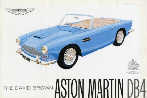 Poster brochure for the David Brown DB4 Converitble