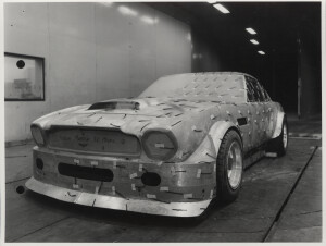 Photograph of DBS V8/10038/R, RHAM/1, in wind tunnel at Mira.
