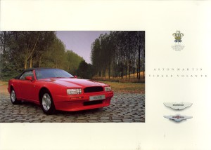 Brochure for the Aston Martin Virage Volante, 1990.
