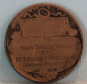 Boxed medal for the 1931 J.C.C. High Speed Trial , Awarded to Mort Morris-Goodall