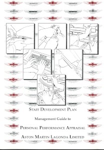 Aston Martin Lagonda  Staff Development Plan - 'Management Guide to Personal Performance Appraisal' booklet