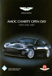 Leaflet for the AMOC charity open day at Newport Pagnell