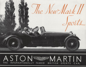Sales Brochure for the New Mark II Sports, reprint