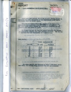 Project Folder: Collection of report papers on theAston Martin DB2/4 fuel consumption, 1957.