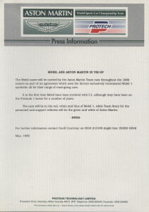 AML/Protech press release, 1989