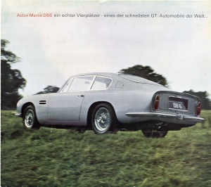 German sales brochure for the DB6 Saloon