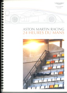 Programme for VIP Aston Martin Racing guests at the 2009 24 Heures Du mans