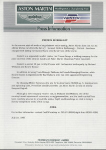 AML/Protech press release, July 1989